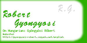 robert gyongyosi business card